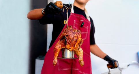 Pollo Ahumado con Salsa Romesco