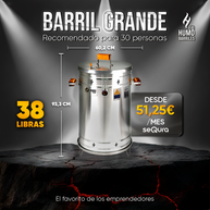 38 POUND BARREL GRILL