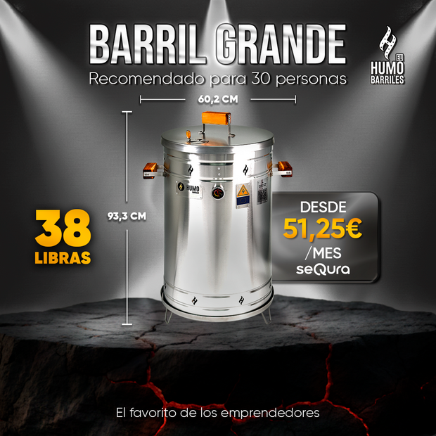 BARRIL ASADOR 38 LIBRAS